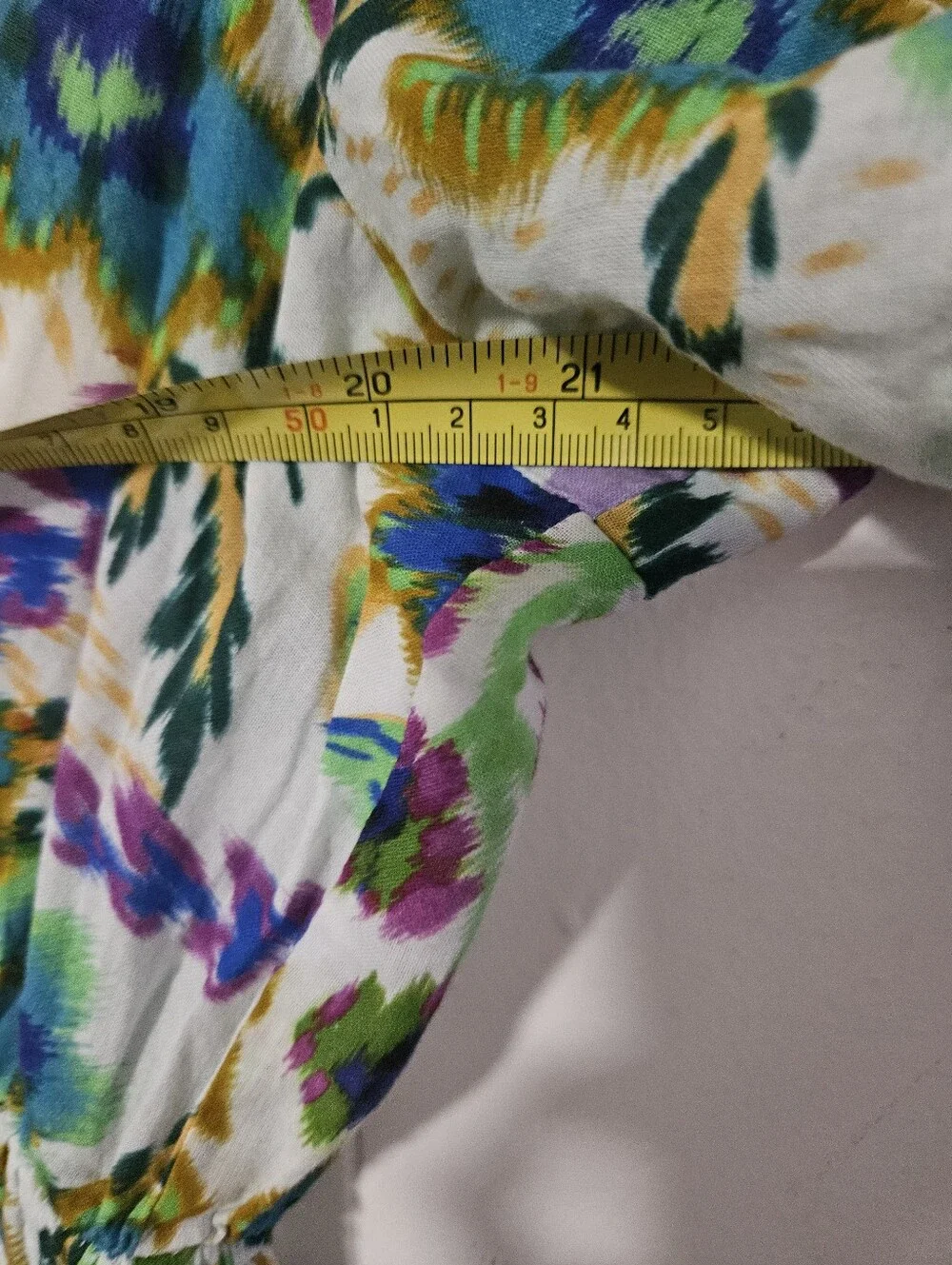 Johnny Was Ikat Bloom Pintuck Tiered Dress - Picture 8 of 8